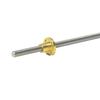 304 Stainless Steel CNC Link T12 Trapezoidal Lead Screw and Nut, 2mm Pitch, 14mm Lead