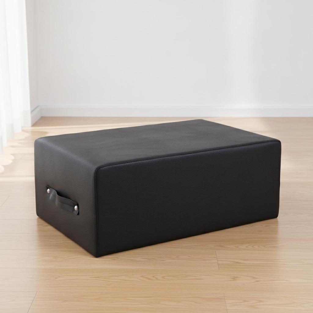 Upholstered Exercise Bench Soft Padded Box Easy-to-Clean Equipment for