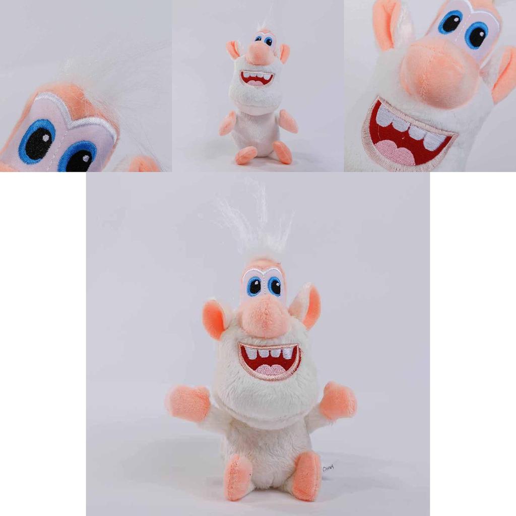 Adorabile 35cm Cartone Animato Booba Buba Maialino Bianco Cooper Morbido Peluche Per Accoglienti Coccole