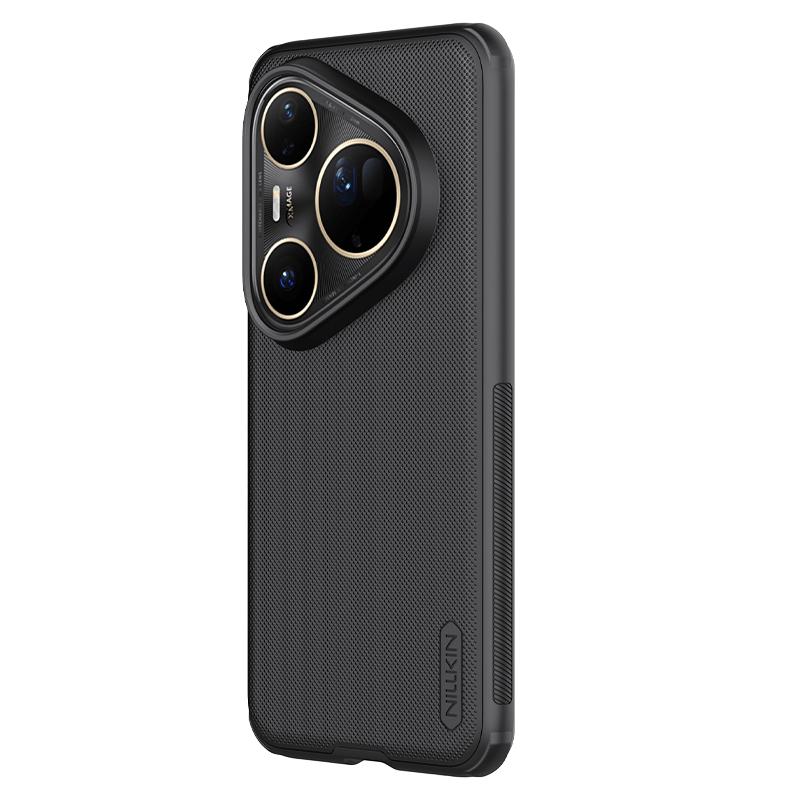Magnetic Case for Huawei Pura80 Ultra, Matte Anti-Slip Full Protection Shockproof Anti-Fingerprint Slim with Raised Camera Lens, Hard Shield Pro Black