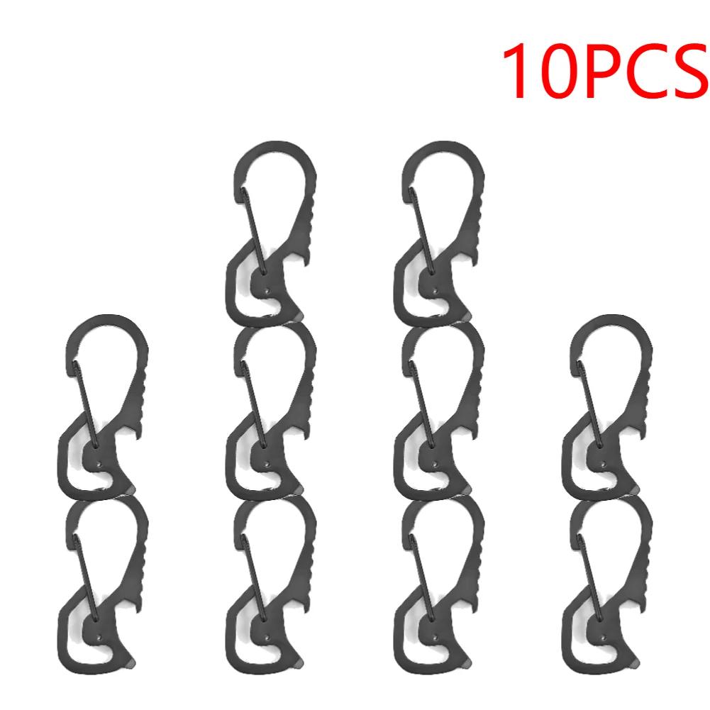 Climbing Carabiner Stainless Steel Waist Hanging Carabiners Multifunctional Practical Mountaineering Buckle Hiking Equipment