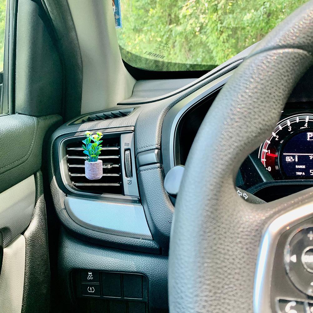 3D Artificial Plants Shape Aromatherapy Vent Car Love Air Stone Perfume Car Diffuser Perfume Clip Car Interior Accessories