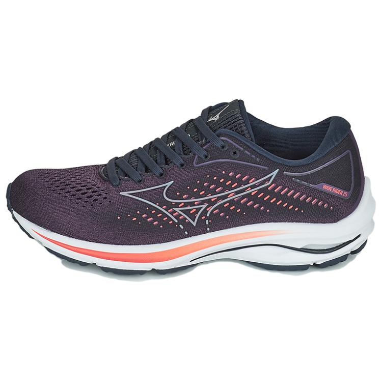 Mizuno Wave Rider 25 Comfortable Shock Absorption Non-Slip Support Low-Top Running Shoes Women Sneaker J1GD210358