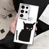 Cat Footprint Funny Scratch Paw Cute Shockproof Phone Case for Samsung Galaxy S26 Edge S25 Ultra S24 FE S23 Plus S21 Cover Anti