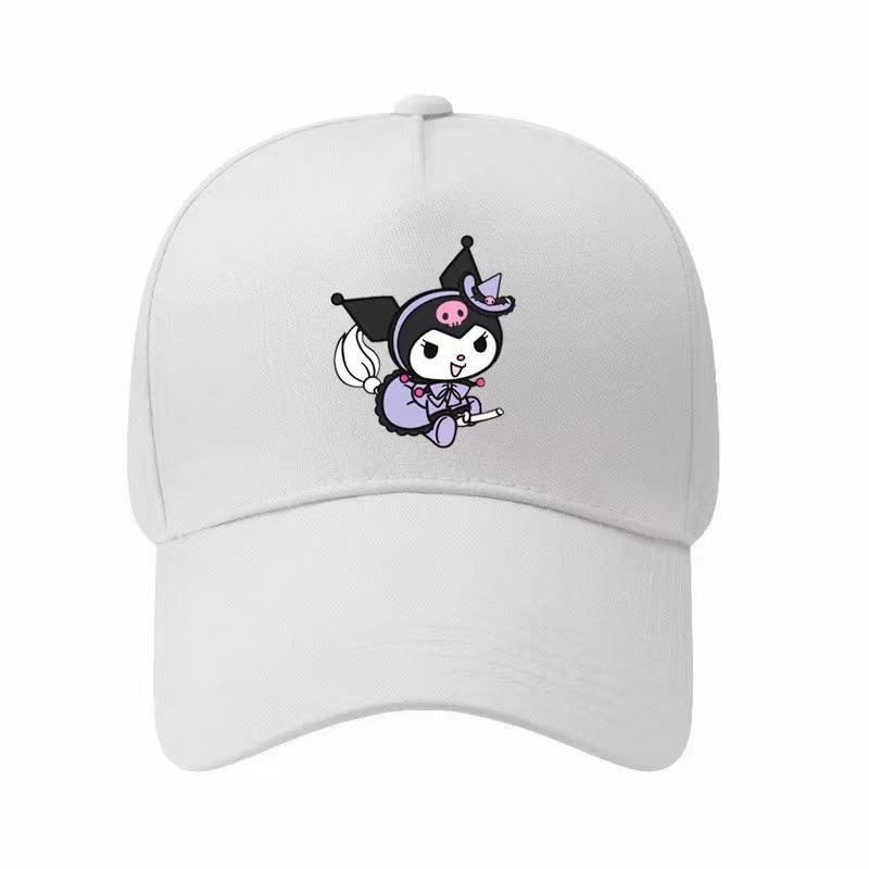 Adult Sanrio Kuromi Kuromi Five-piece Cotton Baseball Cap Sun Hat