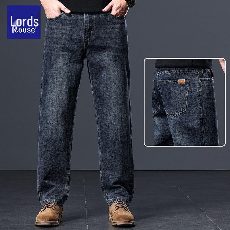 Luozi Classic Retro Slim-Fit Men's Stretch Jeans