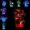 Sonic Series Remote Control 3d Touch Night Light Colorful Acrylic Table Lamp For Home