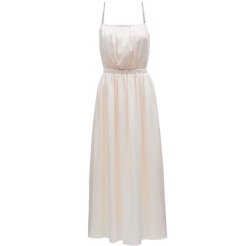 VEROMODA Women's Pleated Camisole Maxi Dress