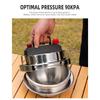 Venkovní přenosný tlakový hrnec 1,2 l Samořídící tlakový hrnec pro kempingové vozidlo Kuchyňské nádobí