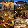 Outdoor G40 Solar String Light 50 Bulbs Wedding Christmas Decoration  2025 Garden Lights Street Garland Camping Fairy Lights