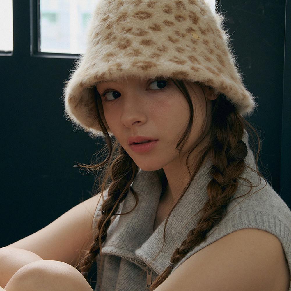 Meleuhen Leopard Hairy Bucket_3Color
