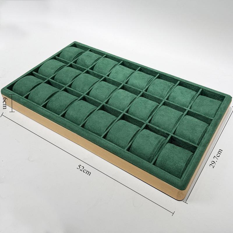 

Watch Display Tray Large Capacity Watches Storage Tray Counter Drawer Bracelet Organizer Pallet Household Bracelets Pallet зелёный