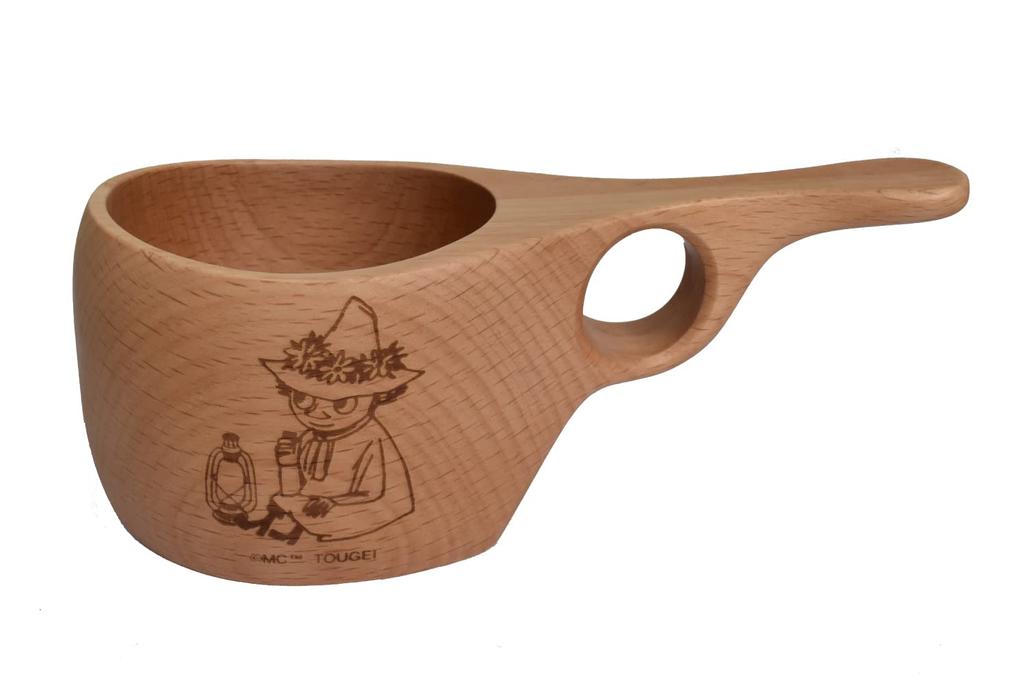 TOUGEI Kuksa Cup Moomin Series Made of Natural Wood (Snufkin) - Mug, 100ml,