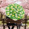 1PC Flowers Leaves Umbrella-8-Rib Reinforced Portable Folding Travel Suitable for All Seasons Outdoor Daily Use  -J0359