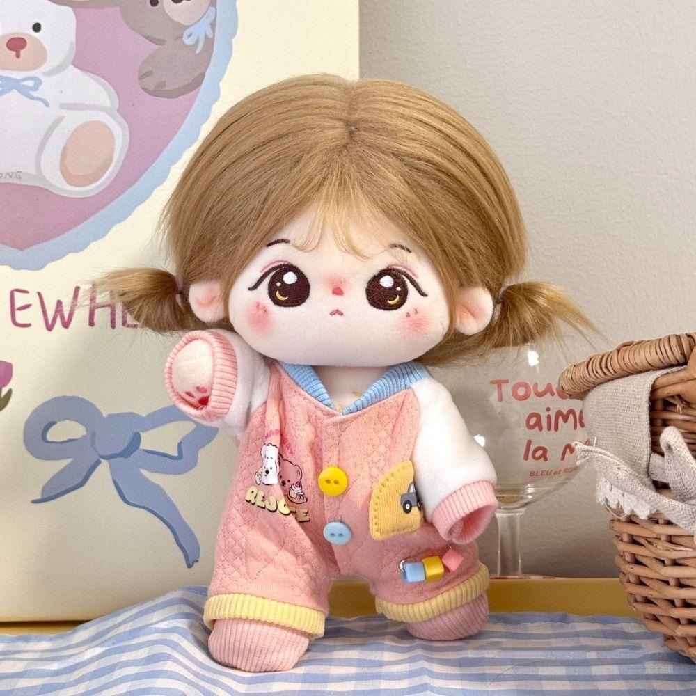 Cartoon T-shirt Cotton Doll's Clothes Outfit Plush Doll Clothes Children's Gift