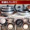 Hokuriku Aluminum 26cm Removable Handle Frying Pan, Induction Compatible, First in Japan, Even Heating All Over, Time-Saving, Durable, Made in Japan,