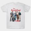Men Black Print T-shirt The Breakfast Club Grunge Retro 80S No-Cut Transfer Paper Print Cotton Tshirt