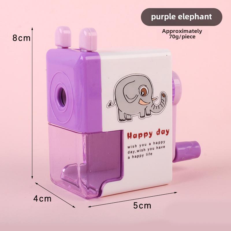 

Точилка для карандашей с ручкой Cartoon - креативный, трудосберегающий дизайн с одним отверстием для студентов