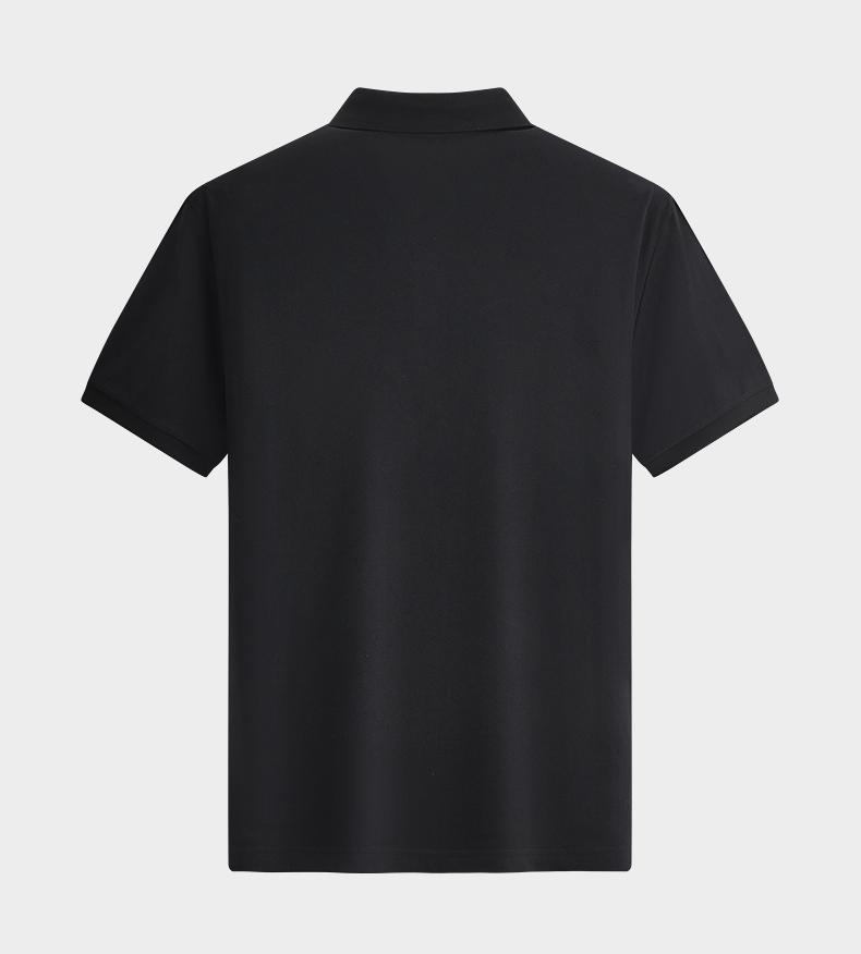 [Simple Business and Leisure Style] Seven Wolves Men's Wear Mulberry Silk Short Sleeve Polo