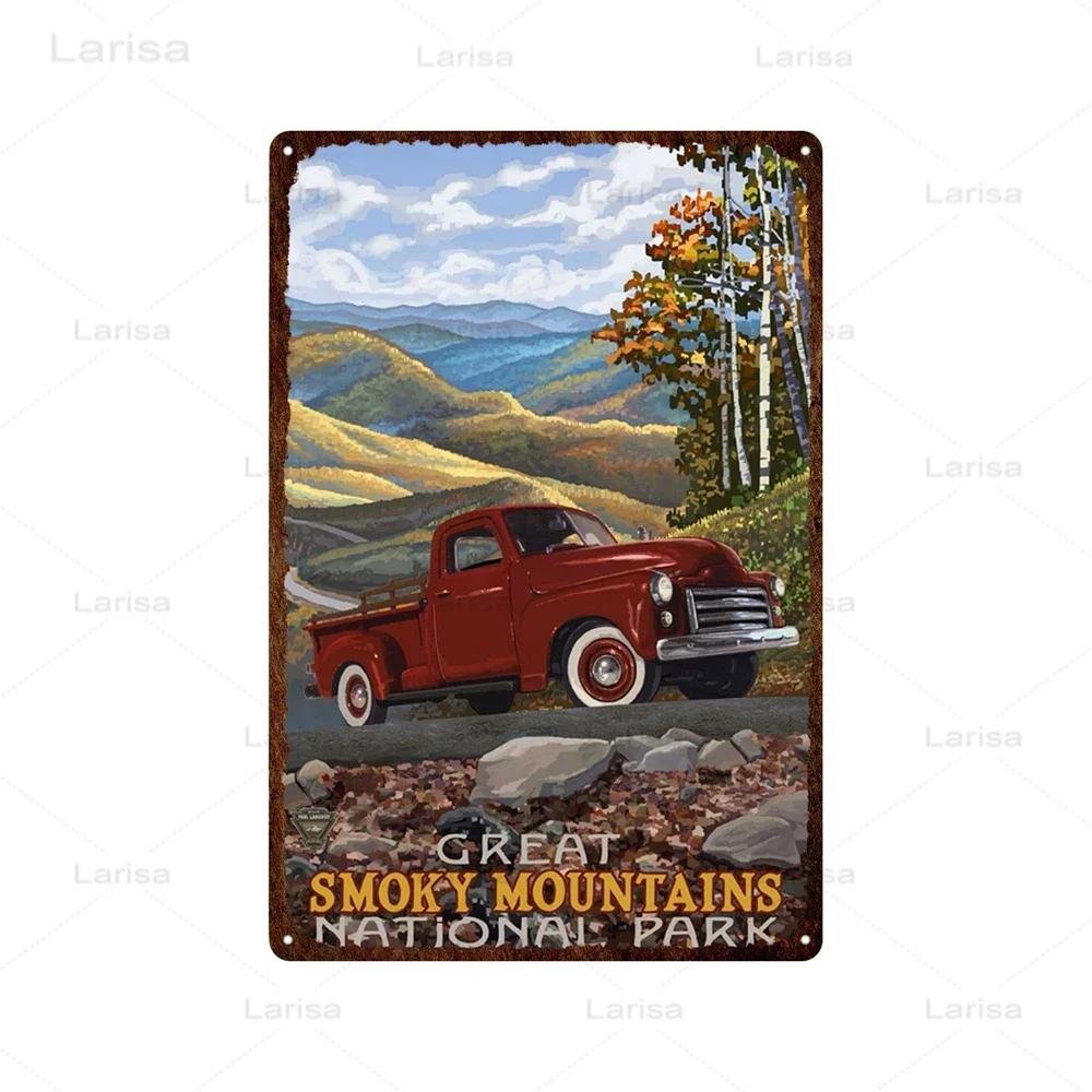 Stadt Wahrzeichen Metallposter Reise Stadt Schilder Griechenland Berglandschaft Blechschild Plakette Poster für Bar Kneipe Club Heimdekor
