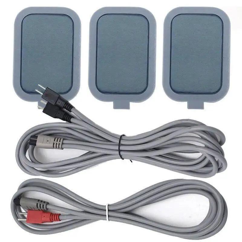 Silicone Micro-current Muscle Stimution Pad/2Pin or 3 Pin Cable,for Beauty/DDS Bioelectric Therapy/ Acid-base Massage Equipment