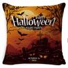 Halloween Pillow Pumpkin Little Witch Horror Cushion Linen Cushion Cover Holiday Party Pillow Cover Bed Backrest