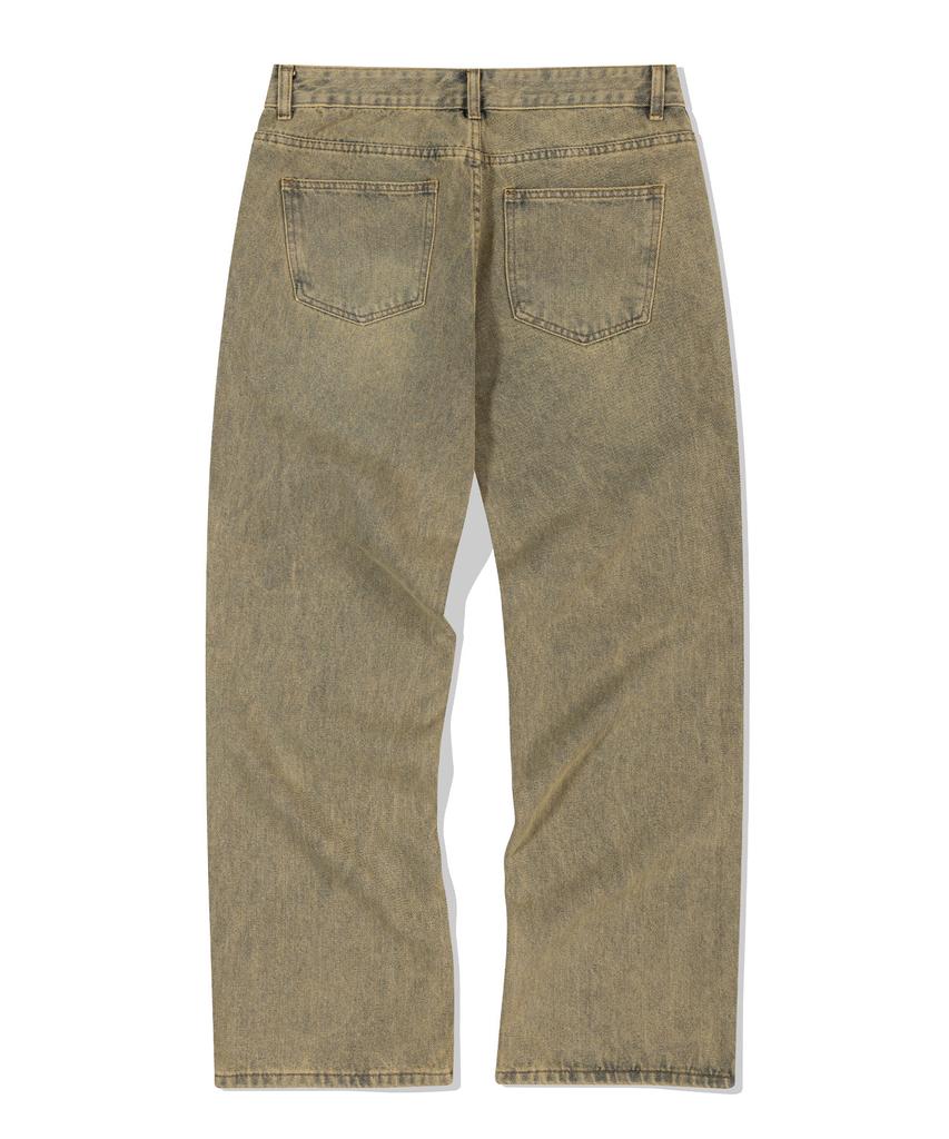 DE GRAND MATIN Washed Denim Pants_Sand