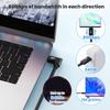 Fast USB5 Type C Cable 80Gbps Data Transfer Double 8K Triple 16K@144Hz Video Output 240W Charging for USB C Devices