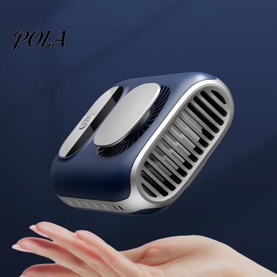 High Air Volume Fan Portable Waist with LED Display 5-Speed Strong Airflow Cooling Low Noise Rechargeable Lightweight Belt Clip Cooler Long-lasting