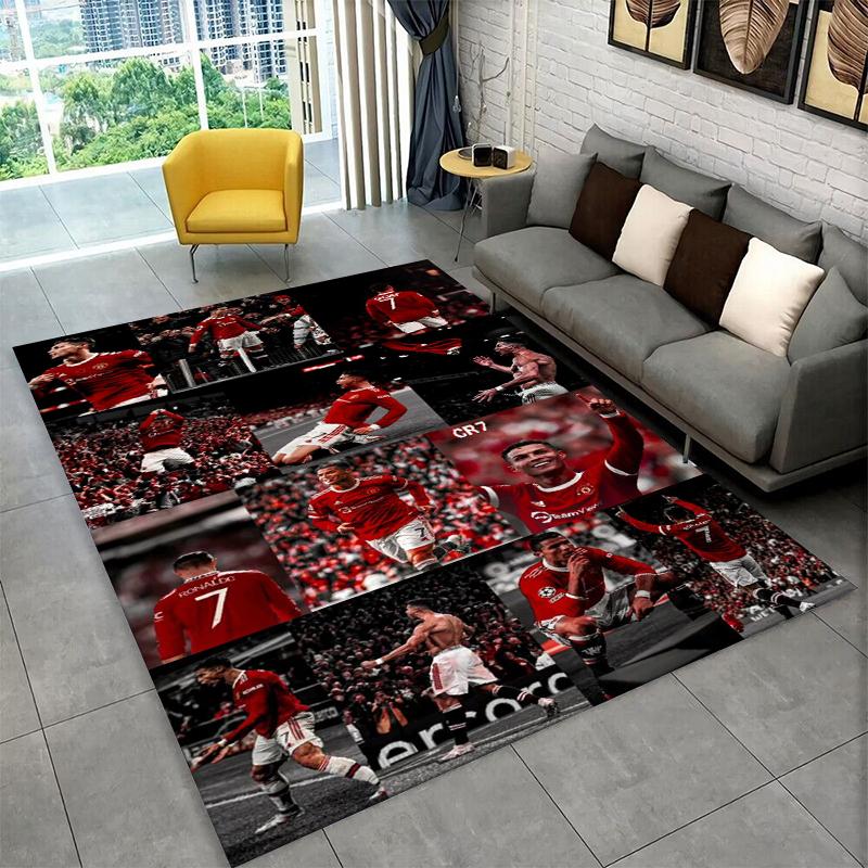 CR12 Goat R-Ronaldo Football Star Carpet Rug for Playroom Bedroom Living Room Sofa Home Decor,kids Area Rug Non-slip Floor Mat