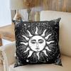 Mandala Throw Pillows White Black Sun And Moon Cushion Cover Throw Pillow Cases Sofa Cushion Cover Tarot Pillowcase Home Decor