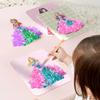 Painting Sticker DIY Craft Toys Kid Art Girls Poking Princess Dress Handmade Magical Children Gifts DIY Poke Toy