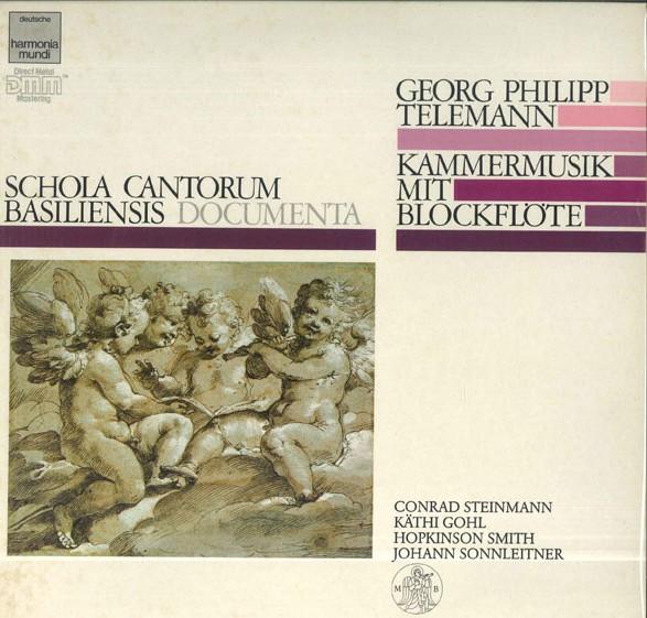 

LP Record GEORG PHILIPP TELEMANN STEINMANN Kammermusik Mit Blockflote 1695571 DEUTSCHE HARMO 1985 Germany Classical Used