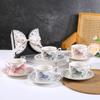 220 ml Retro-Kaffeetasse, Snackschale, Espressotasse, Keramik-Trinkgeschirr, nordische Heimdekoration, Tasse, Urlaubsgeschenkset