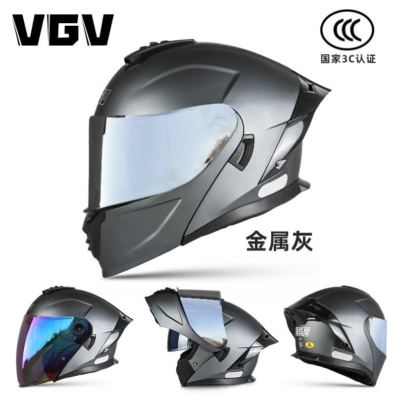 Full Face Motorcycle Helmet With Flip-Up Visor DOT CCC Certified Adult Men Breathable ABS Street Riding