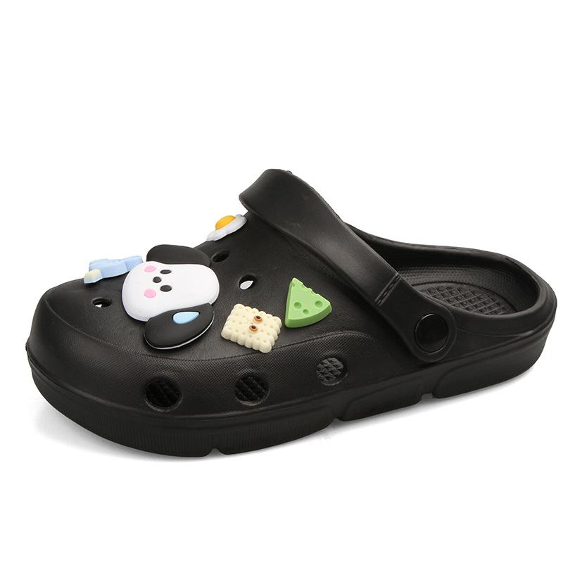 Buty z dziurami damskie antypoślizgowe spersonalizowane modne miękkie na grubej podeszwie do noszenia na zewnątrz letnie plażowe codzienne fajne kapcie nowe