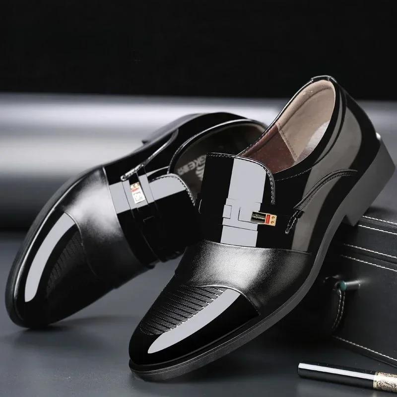 

Fashion Round Toe Leather Loafers Shoes for Men Office In Promotion Comfortable Cowhide Man Casual Shoe Luxury Sale Designer 2024 Trend 44