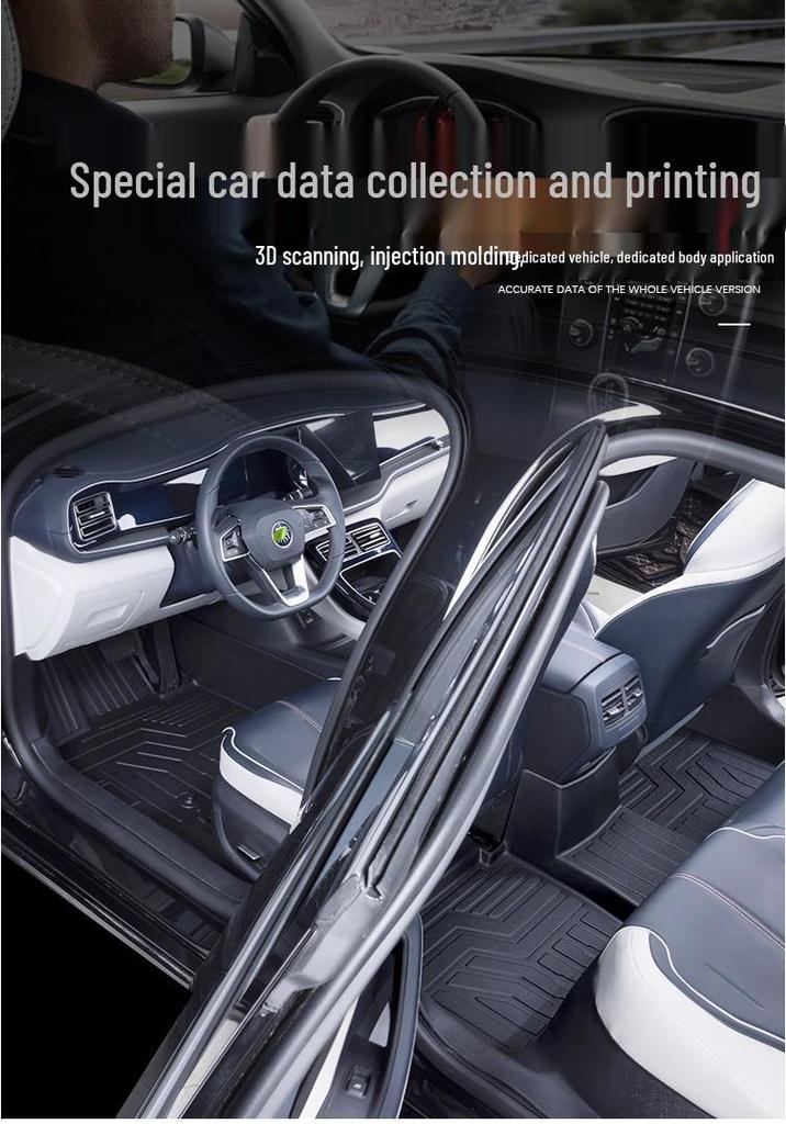 Non-Slip, Waterproof TPE Floor Mats & Door Sill Set for BYD Tang/DMi/EV/LDM-P