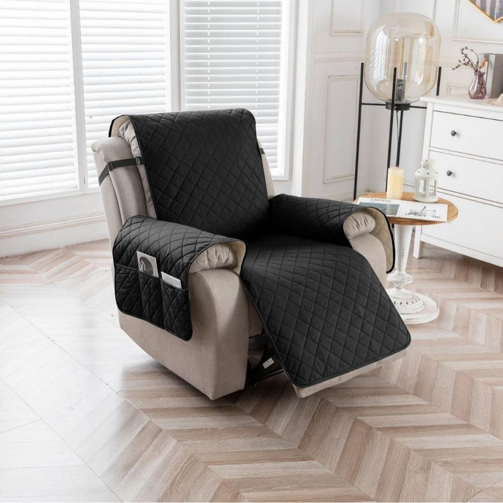 Waterproof Sofa Cushion Cover Small Check Pattern Pet Proof Soft Comfortable Home Furniture Protector