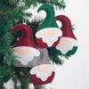 Christmas Tree Fabric Ornament Cartoon Santa Snowman Reindeer Hanging Decoration for Winter Holiday Party Decorations