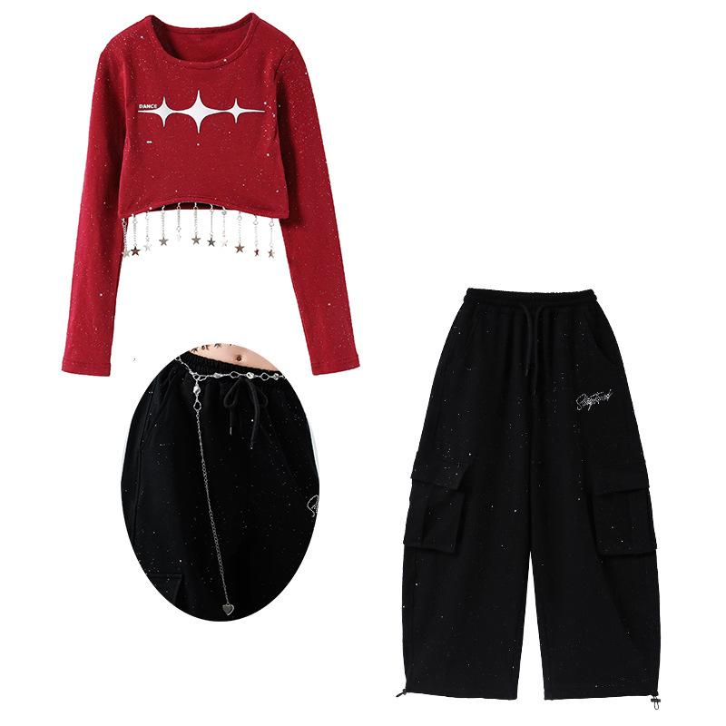 Children's Street Dance Jazz Dance Clothing Girls' Trendy Runway Fashion Clothing Women's Troupe Cool Jazz Children's Performance Clothing