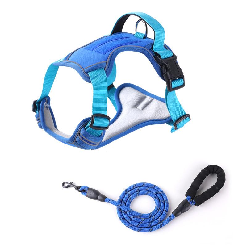 Dog Leash Explosion-proof  Large Dog Chest Strap Reflective Dog Leash Vest Type Pet Leash