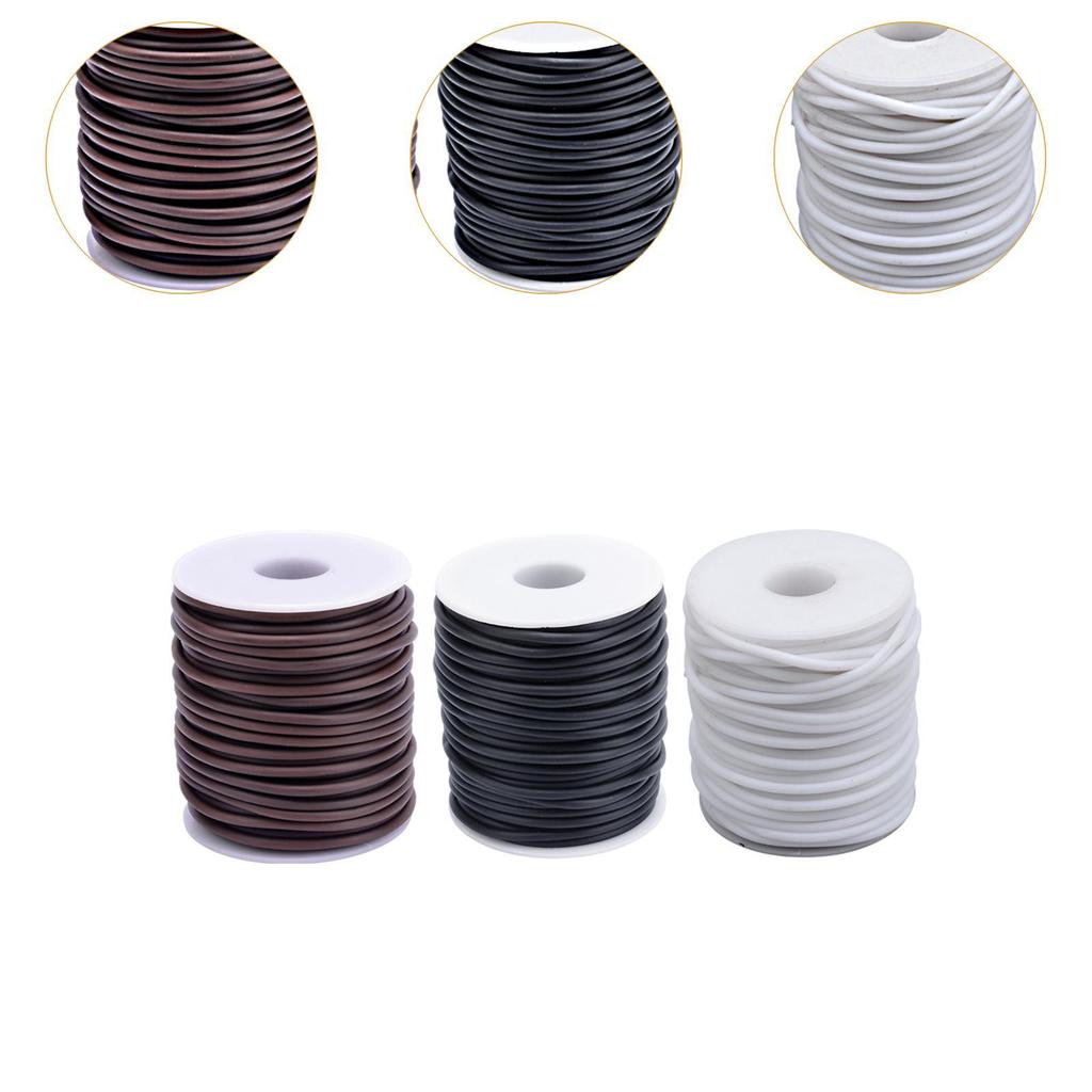 3 Rolls Knitters Cords Rubber Cords Hollow Pipe Flexible Stitch Keeping Cords