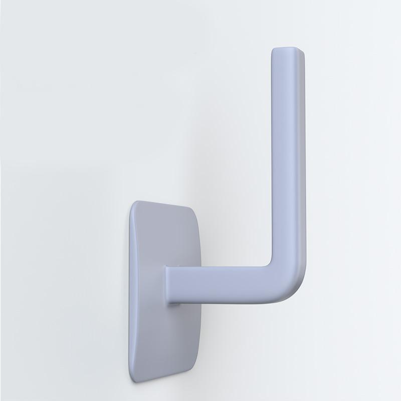 

1 шт. L-образный неперфорированный крючок для кухни и спальни серый