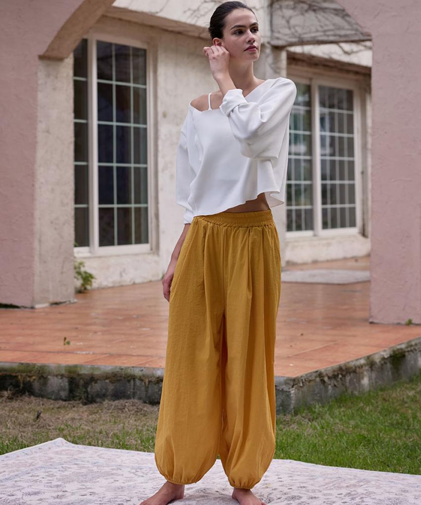 DEVIWEAR El Wide Jogger Pants Devi-B0109-Mustard