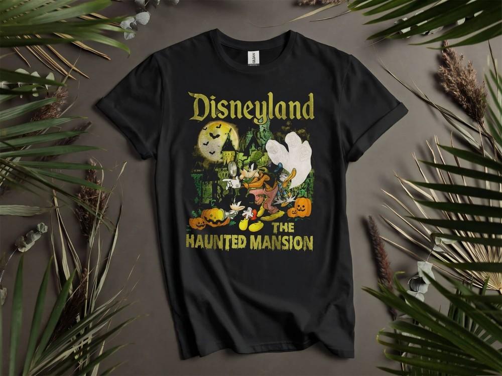 Vintage Disneyland Haunted Mansion T-shirt T Shirt Men Women Unisex Tshirt K844