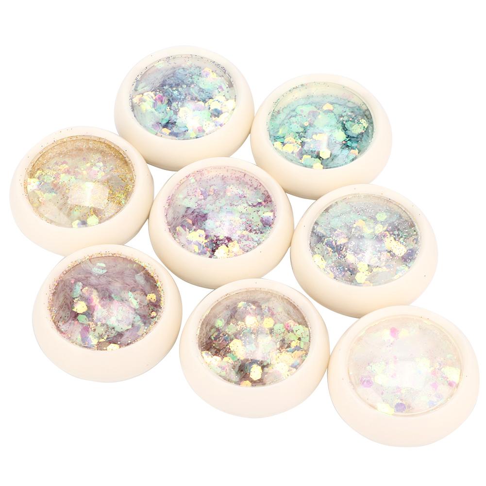 

8 Colors Nail Sequins Nail Art Decoration Shining Sequins Accessory for Nail Art Salon