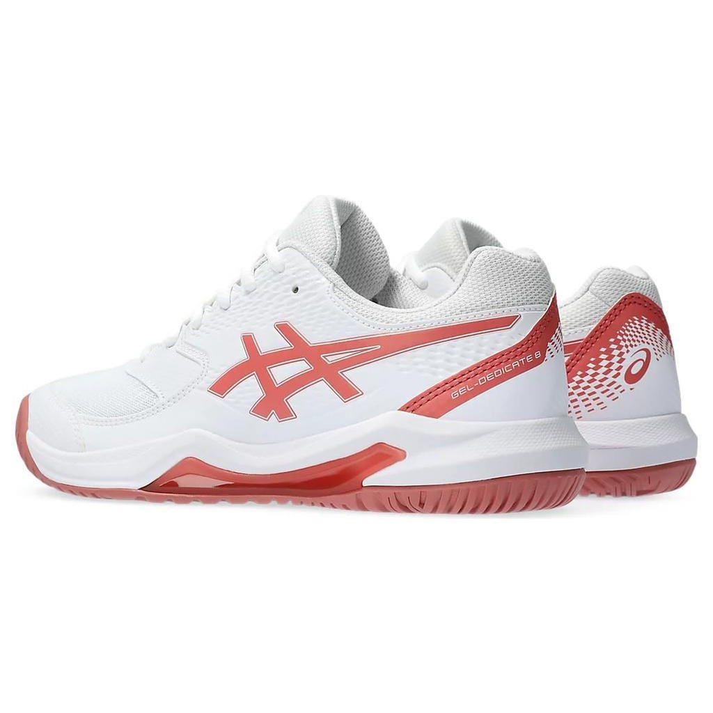 Asics  Gel Dedicate 8 White Light Garnet Women Sneakers 1042A237-100