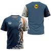 Men's 3D Printed T-Shirt Outdoor Fitness Breathable Quick Drying Sports Short Sleeve O-Neck Pullover Casual Top