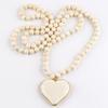 Knot Design Love Pendant Necklace Heart Shape Pendant Boho Necklace  Bohemian Accessory